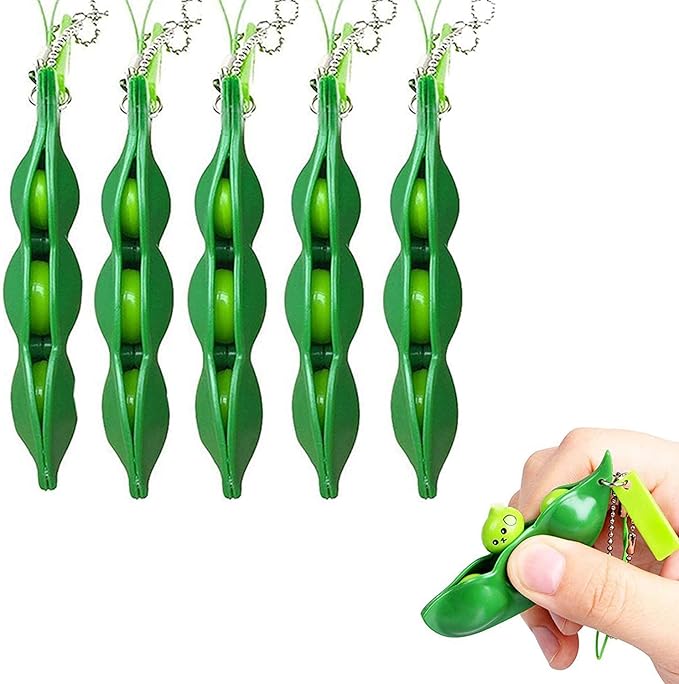 Rmeet Squishy Porte Clef 5 Pack Ecraser Un Porte Cles Presser Un Haricot Squishy Soya Pour Enfants Adluts Jouets De Pois Fidget Toys Pour Pendentifs Anxiete Anti Stress Amazon Fr Jeux Et Jouets