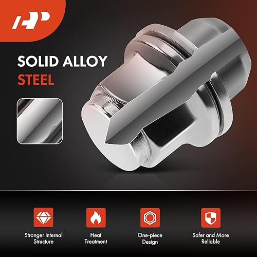 Miniatura 4 de A-Premium Juego de tuercas de rueda M12-1.25 compatibles con Nissan Pathfinder Maxima Murano 370Z INFINITI QX60 Q50 G25 G35 G37 QX50 Juego de 20