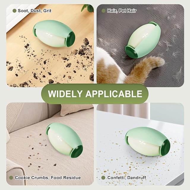 Foto 6 de 7 de QEOTOH Pelota de rodillo de pelusa reutilizable, quitapelos lavable para ropa