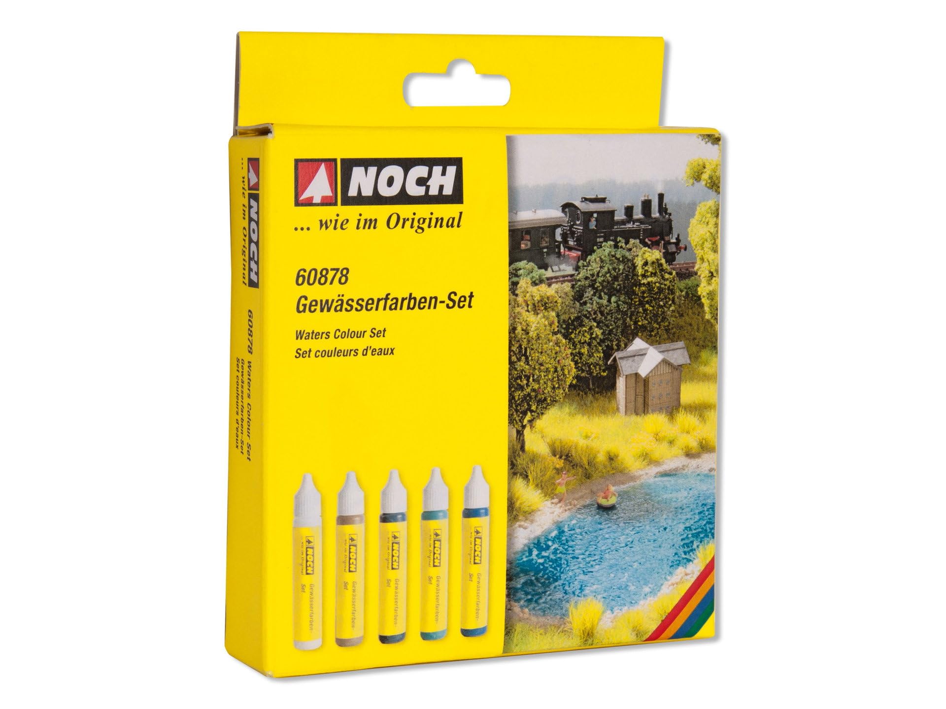 Noch 60878 Water Colors Set With 5 Colors Neu
