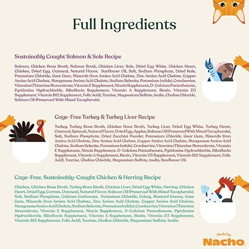 Miniatura 5 de Made by Nacho Alimento enlatado húmedo picado prémium para gatos con caldo de huesos hidratante, 5.5 onzas (paquete de 12) (paquete variado de