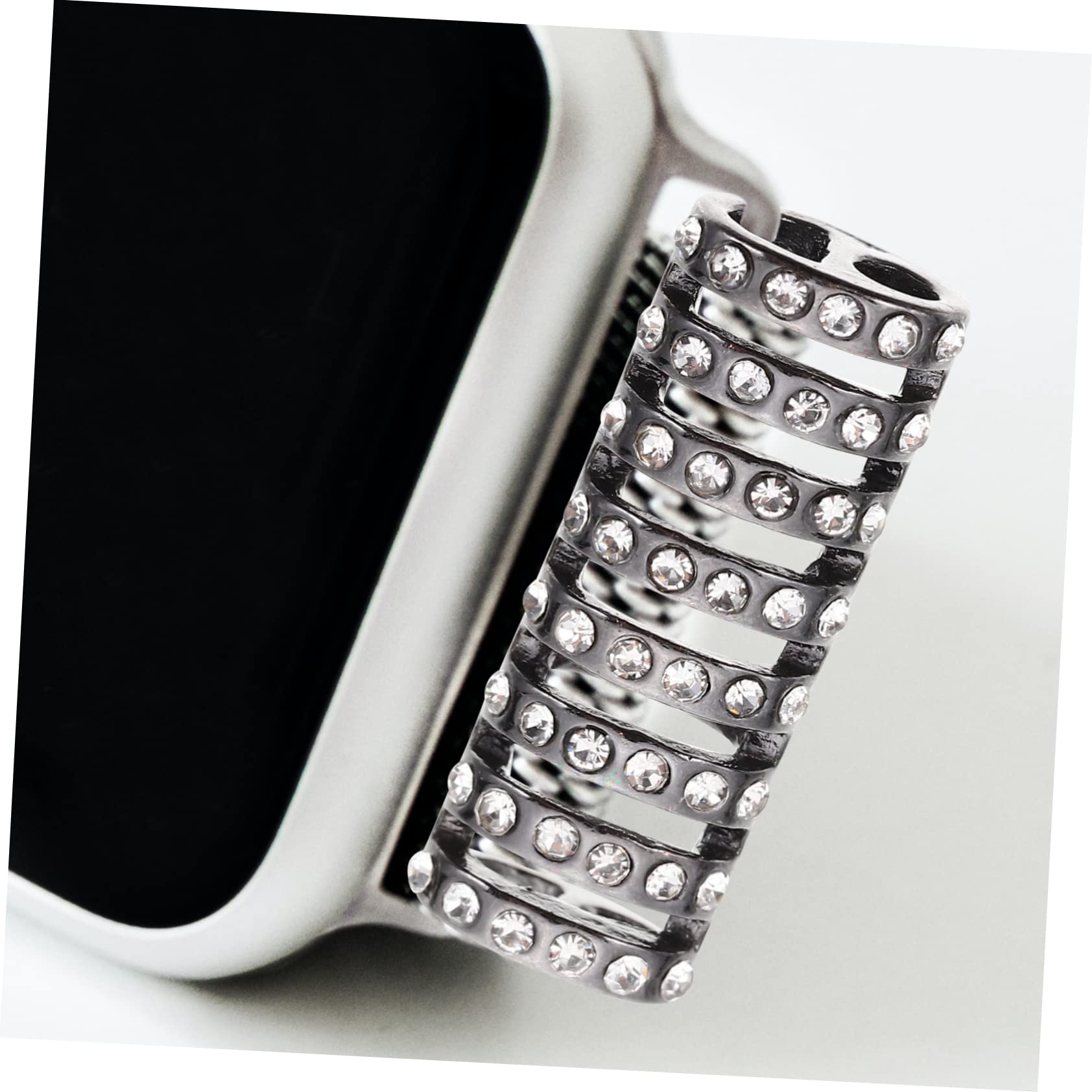 Housoutil 50 Pièces connecteur de sangle décor en strass connecteur de bande de montre montres connecteur de montre en alliage accessoire de bracelet de montre bijoux Regardez adaptateur