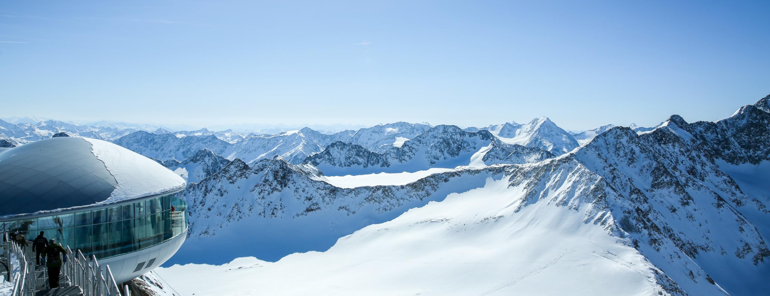 WTD - Lienzo decorativo (130 x 50 cm), diseño de cafetería 3440 en el glaciar de Pitztal (113737084)