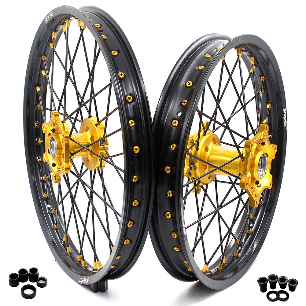 Amazon.com: KKE 21/19 MX Wheels Rims Set for Suzuki RM125 1996