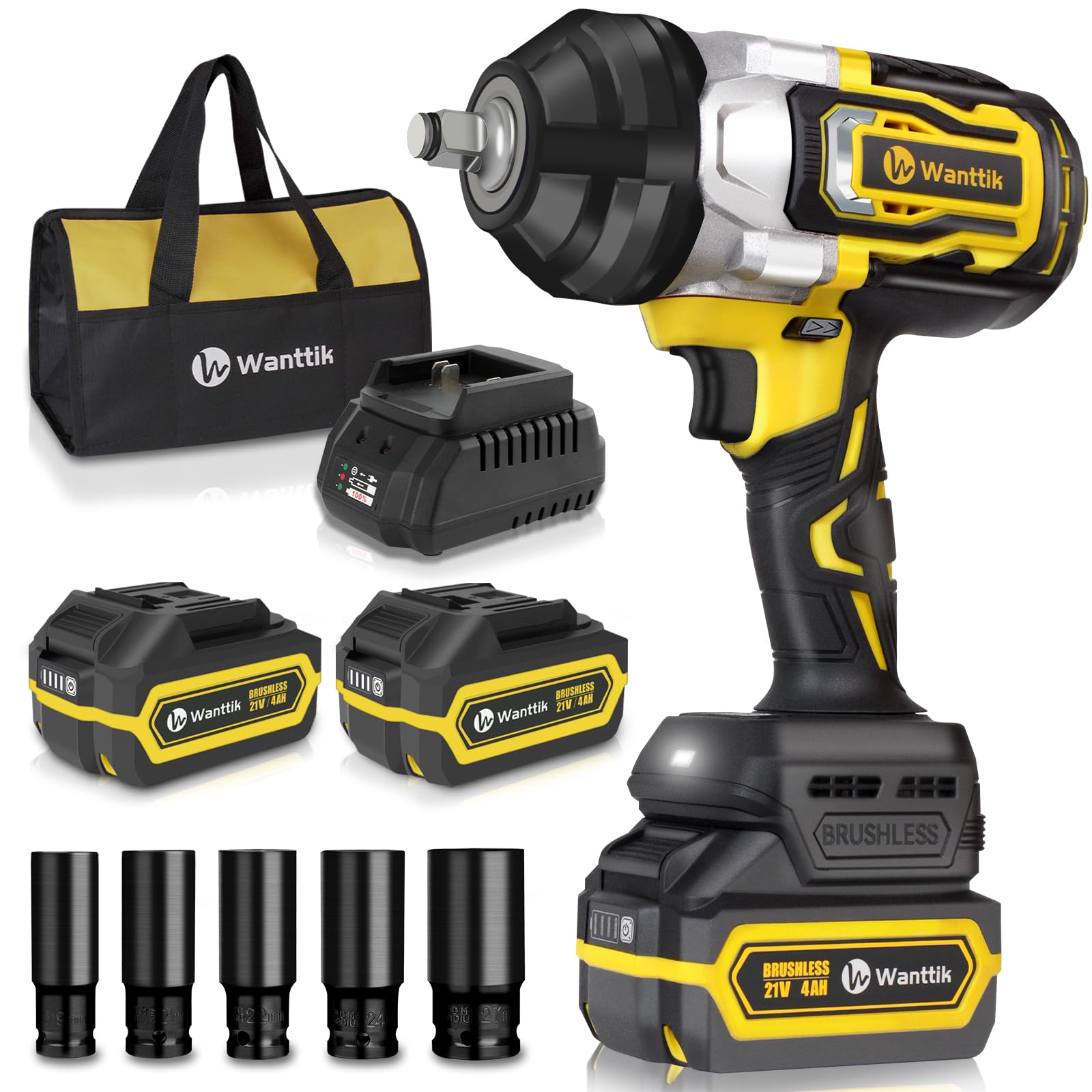 1300n M Cordless Impact Wrench Inch 21v Brushless Desertcart