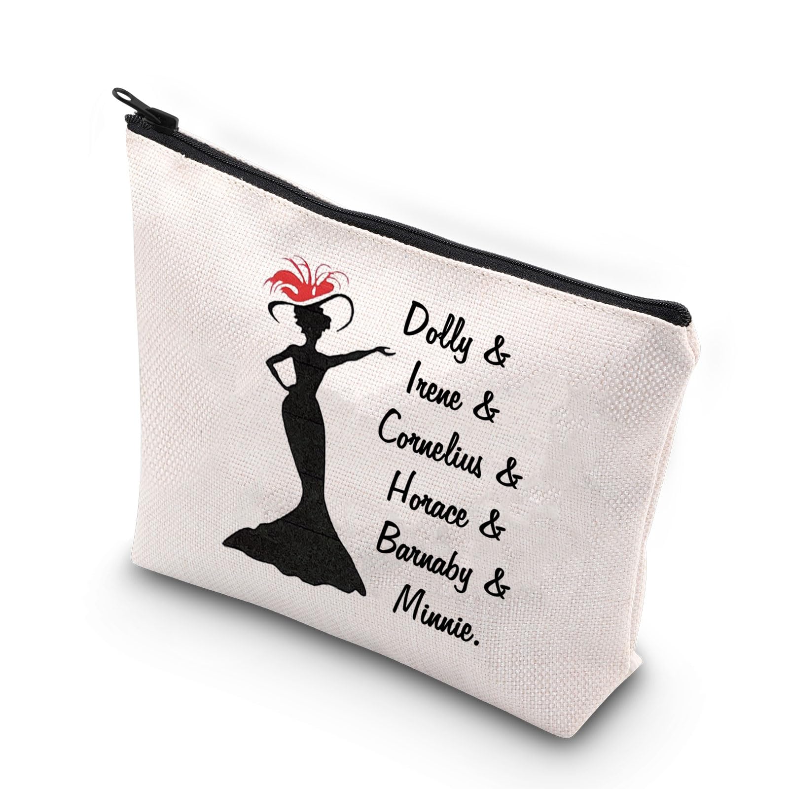 VAMSII Country Music Makeup Bag Country Lover Gift For Women Dolly Musical Theater Names List Zipper Bag (Dolly Irene)
