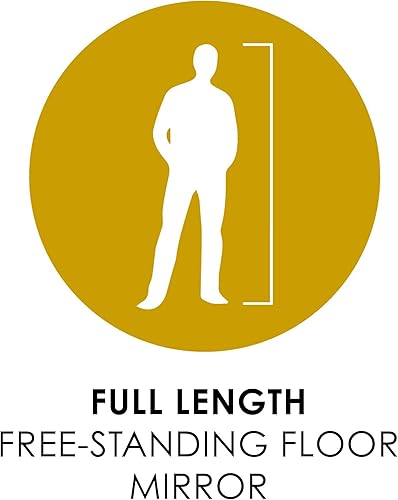 Miniatura 6 de Adesso WK1113-15 Albert - Espejo de suelo, color negro