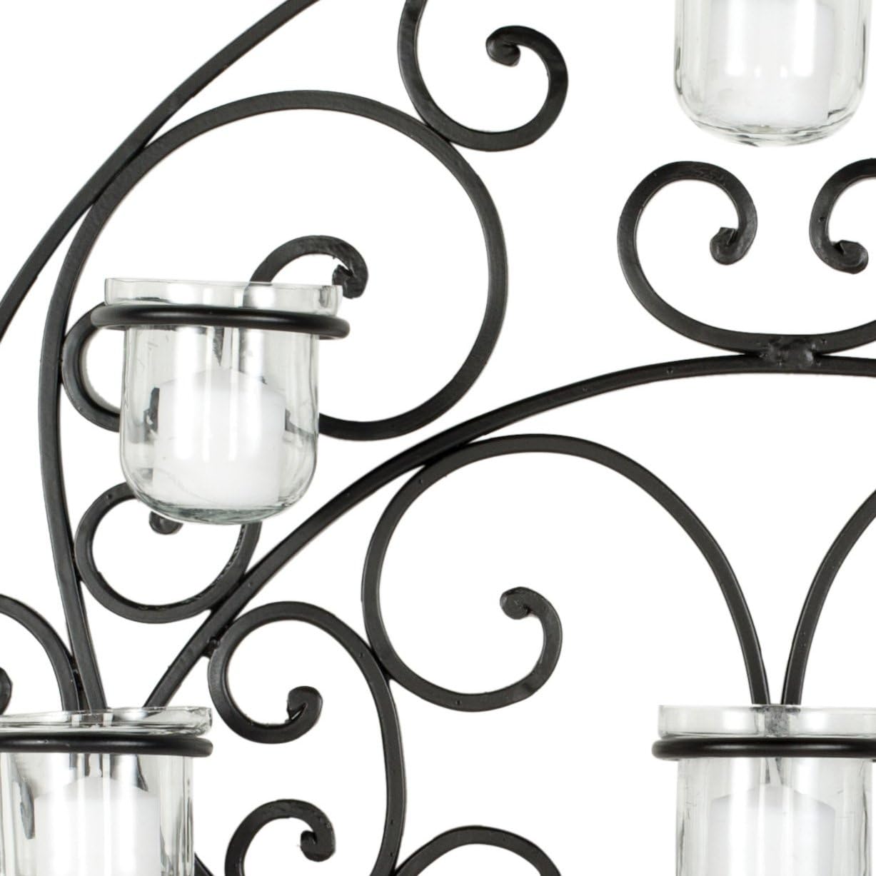 Safavieh Wall Art Collection Flourished Circle Candle Holder Wall Sconce