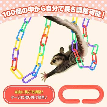 Amazon | Quiear（クワイヤー） モモンガ おもちゃ チェーン 100