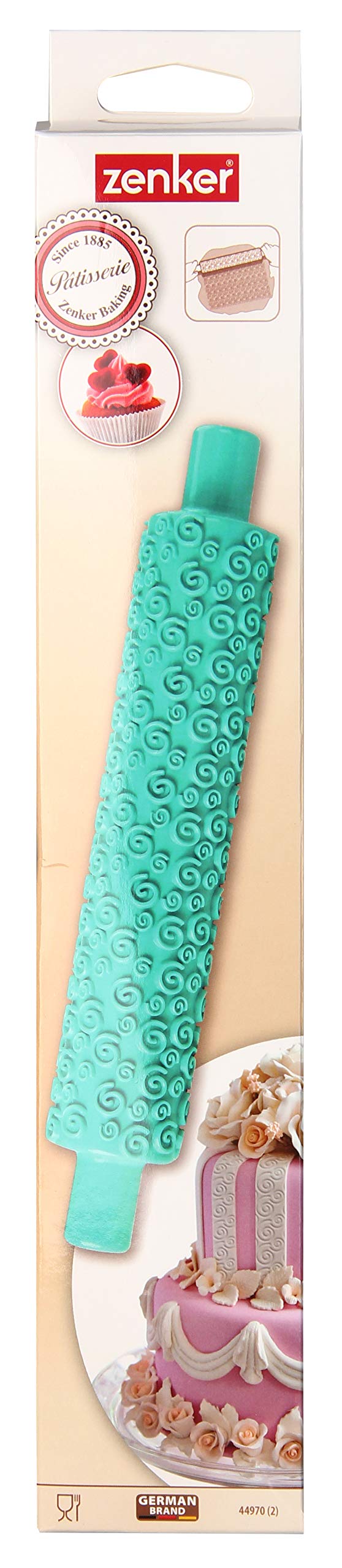 Acryl Nudelholz Mit Meereswellen-Muster - Transparent Für Kuchendekoration