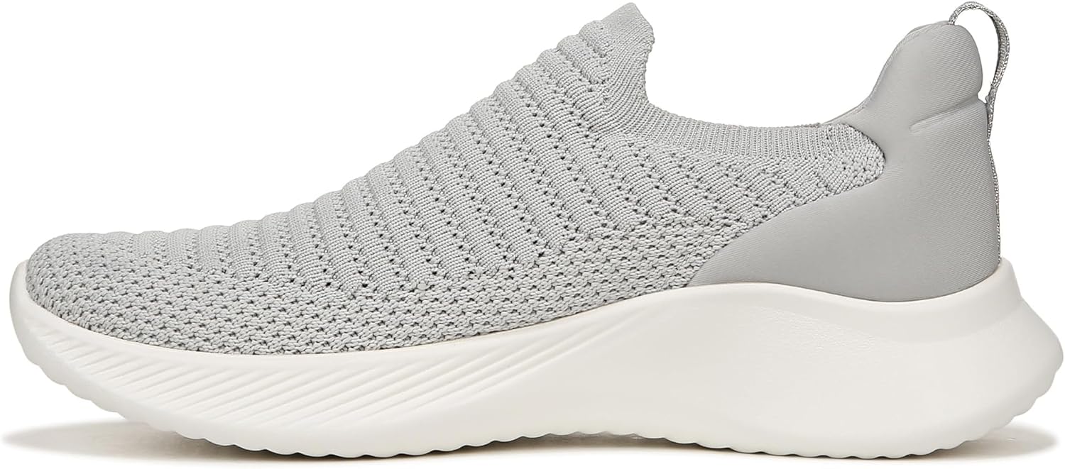 Naturalizer Womens Elite Comfortable Slip On Knit Sneaker Urban Mist Grey Fabric 9 M