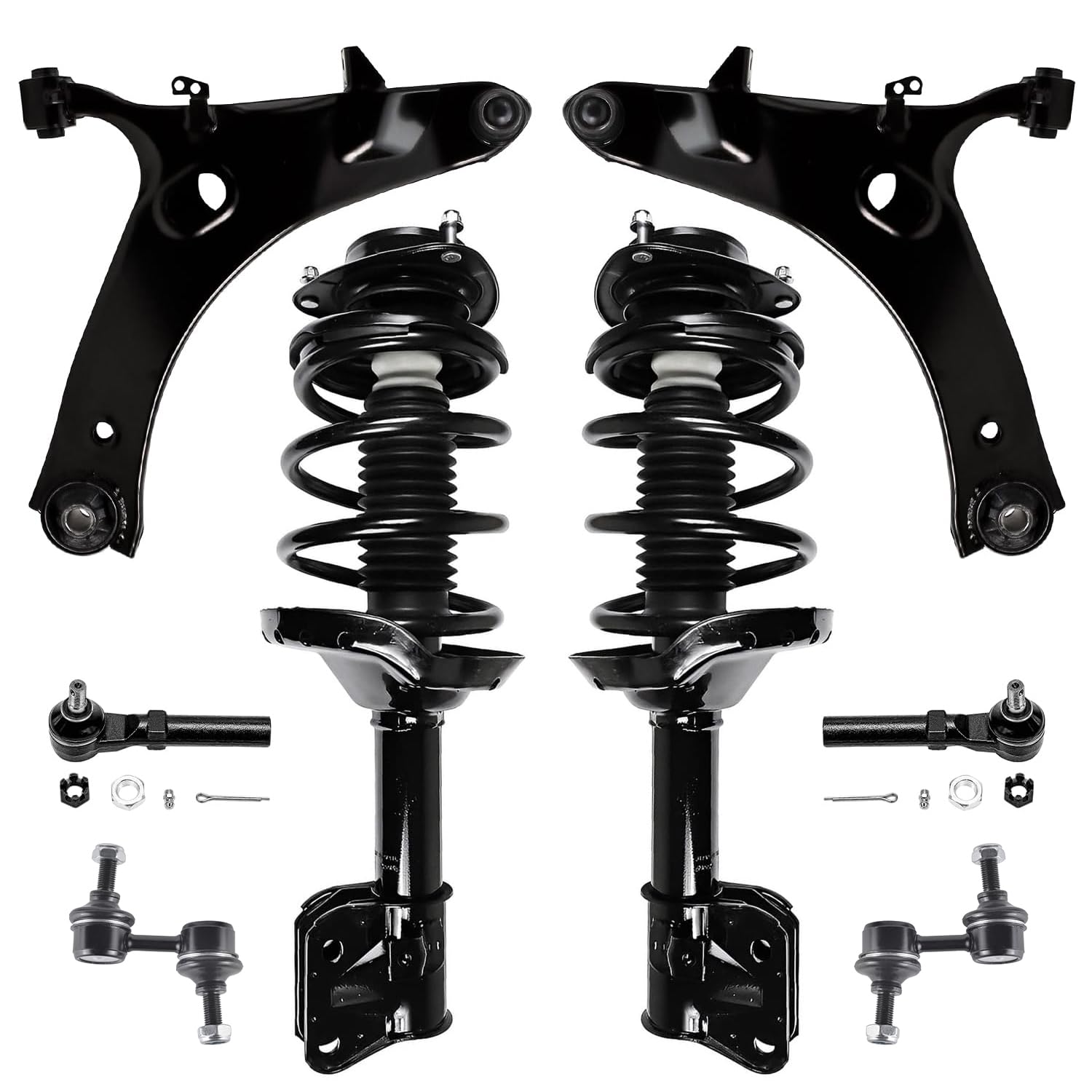 Detroit Axle - 8pc Front Suspension Kit for 2009-2013 Subaru Forester