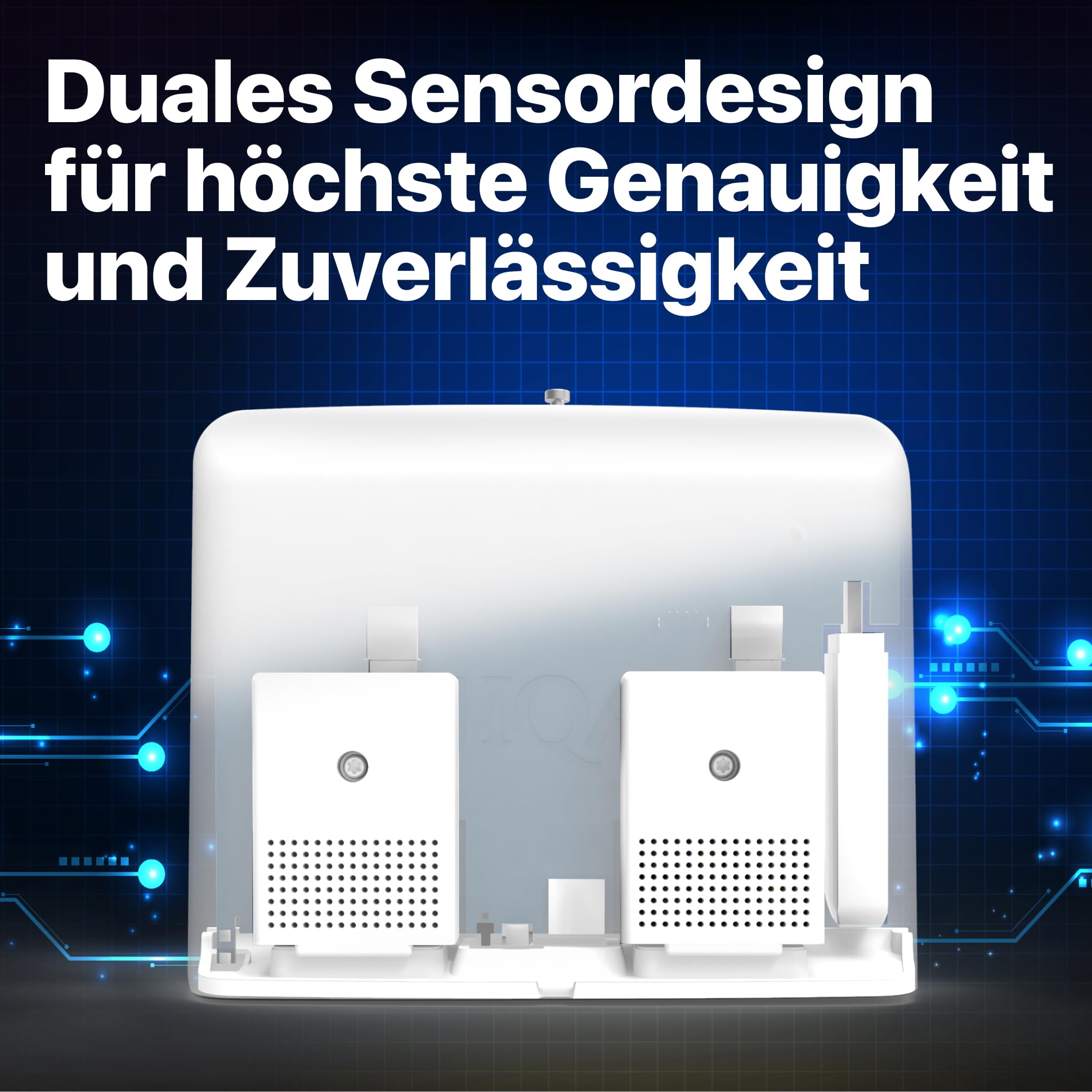 IQAir AirVisual Outdoor Luftqualitätsmonitor für außen - Luftqualität Messgerät & Feinstaubmessgerät mit PM2.5, PM10, AQI, Temperatur, Luftfeuchtigkeit, WLAN/Ethernet, Wetterfest. Made in Germany