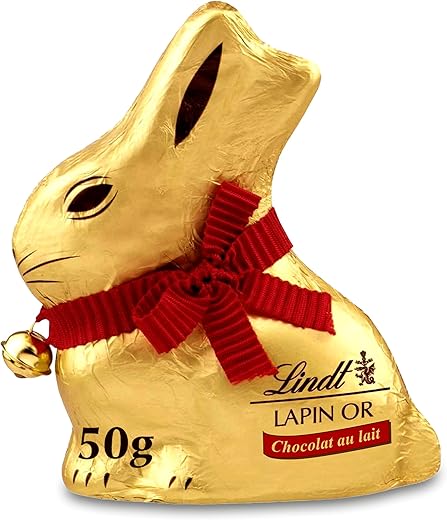 Lindt Lapin Or Lait 50 g - Lot de 4