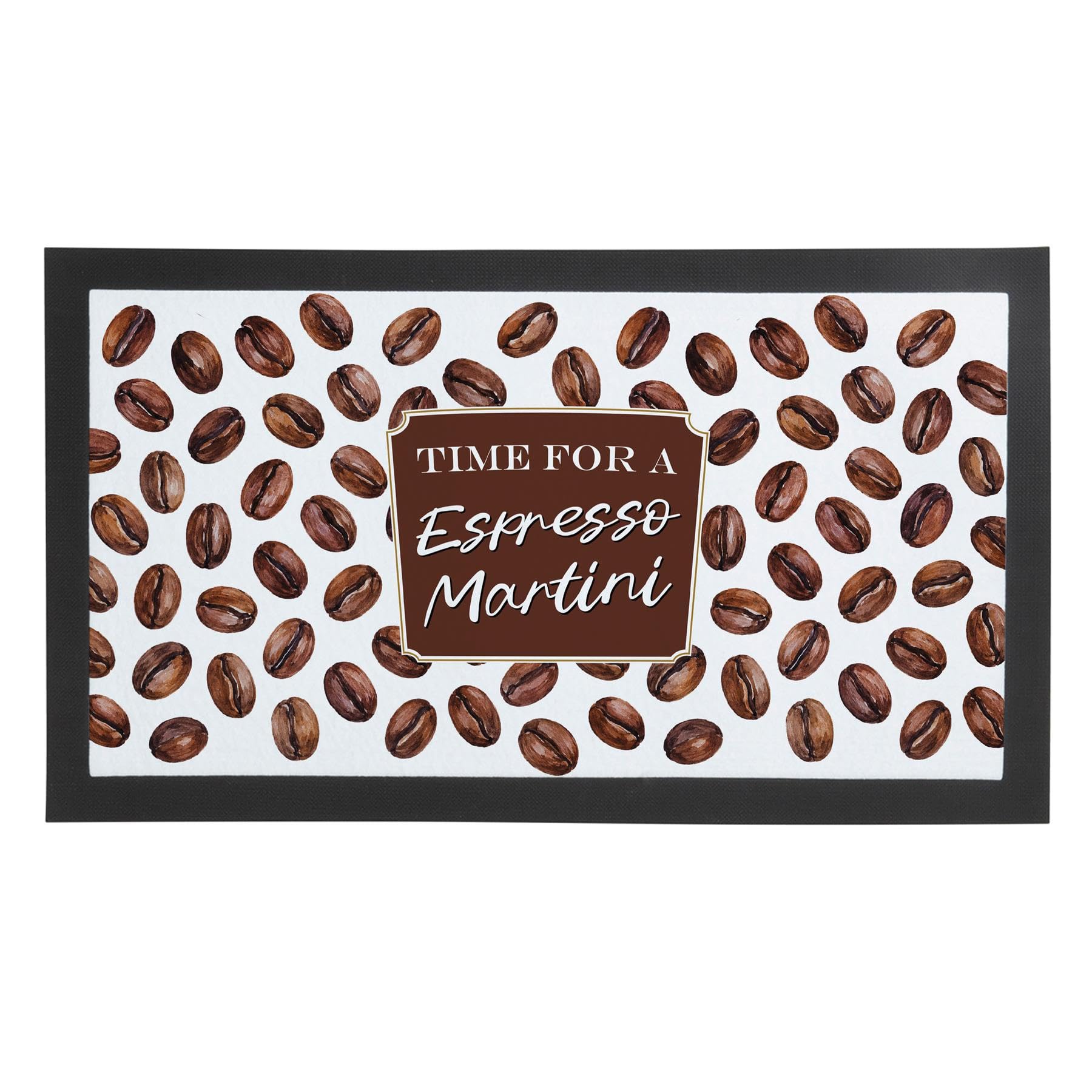 Espresso Martini Bar Runner Mat - Non-Slip Pub/Cafe Service Mat | 44x25cm