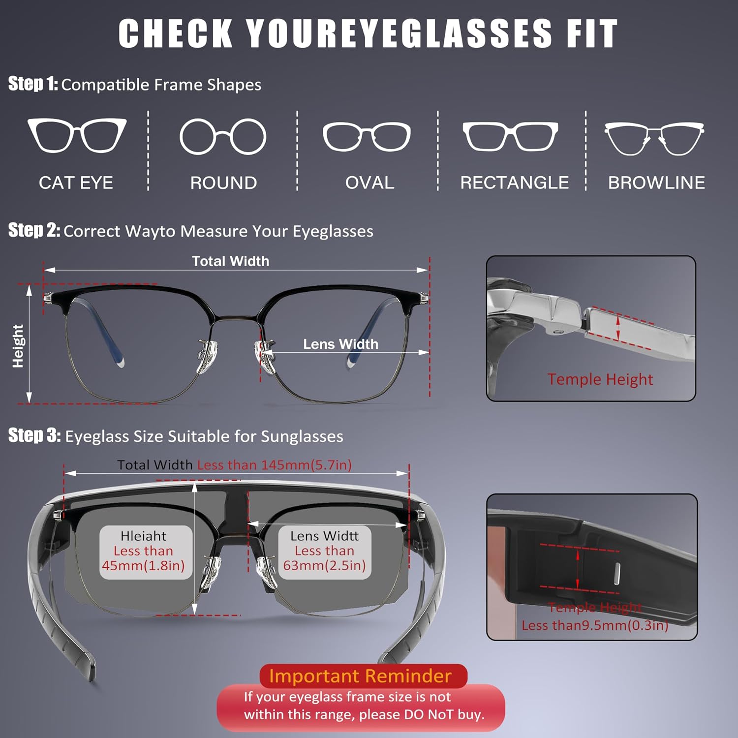 GRFISIA Polarized Fit Over Glasses Sunglasses for Men Women, UV Protection Sports Wrap Around for Driving Cycling Fishing - Image 4