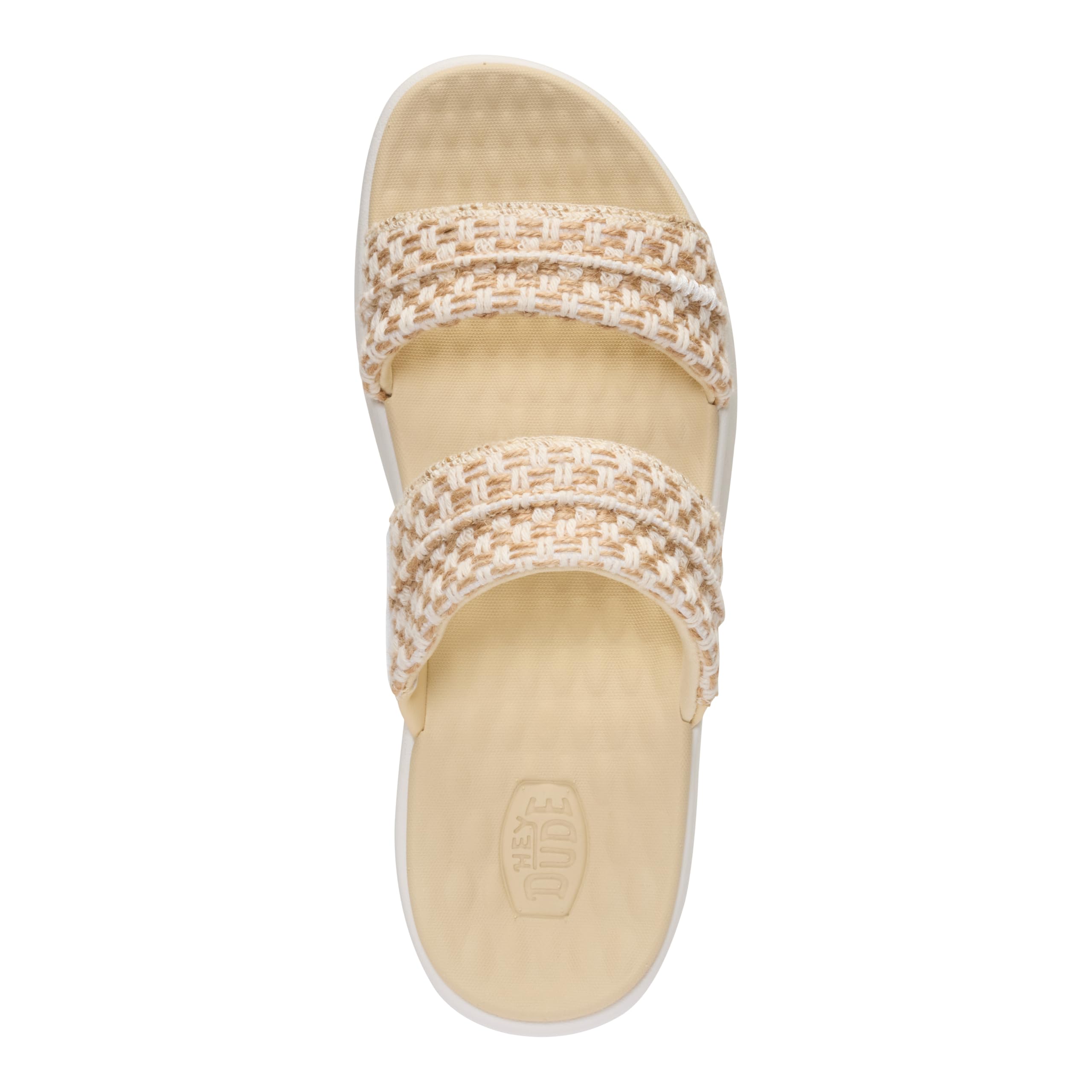 HEYDUDE Austin Slide Woven - Sandalias de plataforma ligeras con plantilla acolchada para mujer