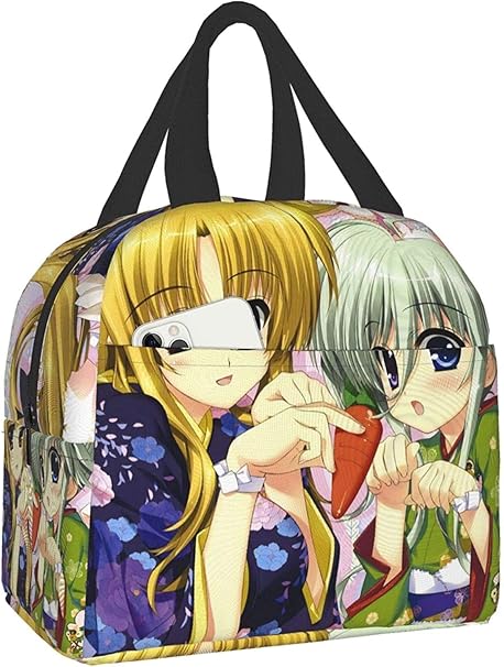 Amazon 魔法少女リリカルなのは 5 ランチバッグ 保冷 人気 アニメ 保温 食品収納 お弁当バッグ 軽量 通勤 弁当袋 ランチボックス 保冷バッグ 手提げお弁当箱 ランチバッグ ランチ巾着 ランチベルト オンライン通販