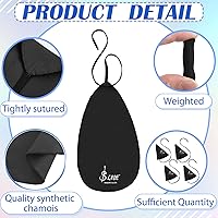 Vista 4 de Yinder 4 piezas paño de limpieza para clarinete, paño de limpieza para tubo interior, adecuado para piccolo, flauta, saxo, saxofón (negro)