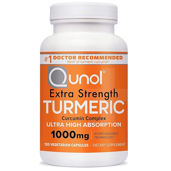 Buy Turmeric Curcumin Capsules, Qunol Turmeric 1000mg With Ultra High