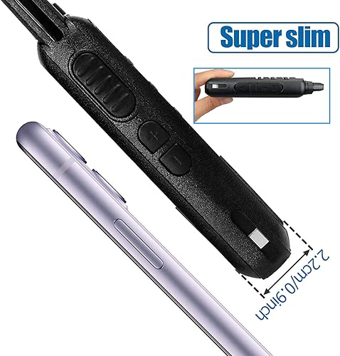 Miniatura 3 de Retevis RT22 Walkie Talkies con auricular, radios bidireccionales de largo alcance, mini walkie talkie recargable para adultos, bloqueo de llave,