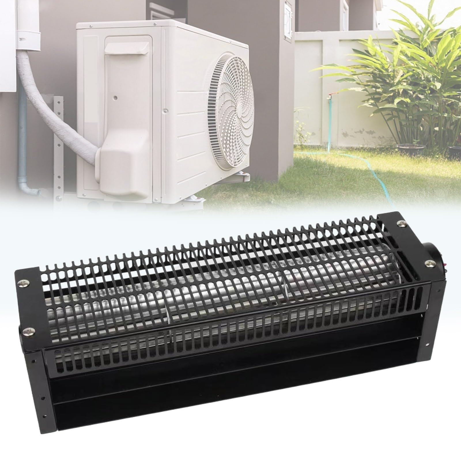 Wentylator poprzeczny z długim paskiem DC 24 V Elektroniczny wentylator chłodzący Przepływ powietrza Cyrkulator powietrza Łatwy w demontażu do podwozia windy Przepływ powietrza(60300)