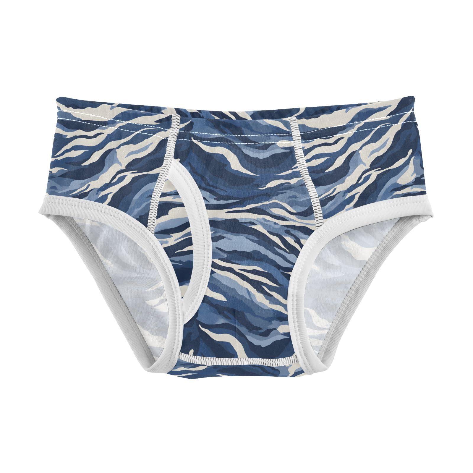 Boys Exclusive Briefs Toddler Underwear 95 Combed Cotton Boxerbriefs 2T Blue White Tiger Stripe