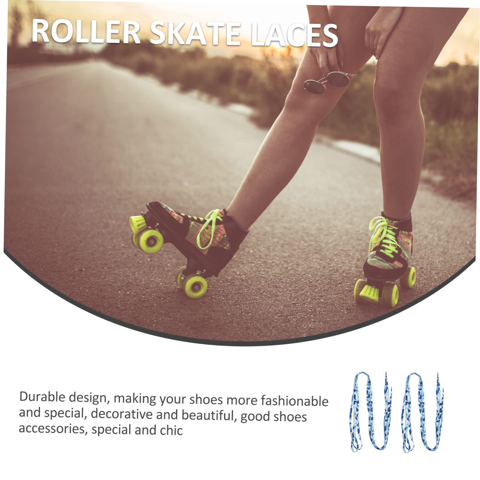 BESTYASH Cordones para patines zapatos para correr cuerda zapatillas de deporte zapatos cordones shoe laces elásticos zapatillas accesorios para patines de patines