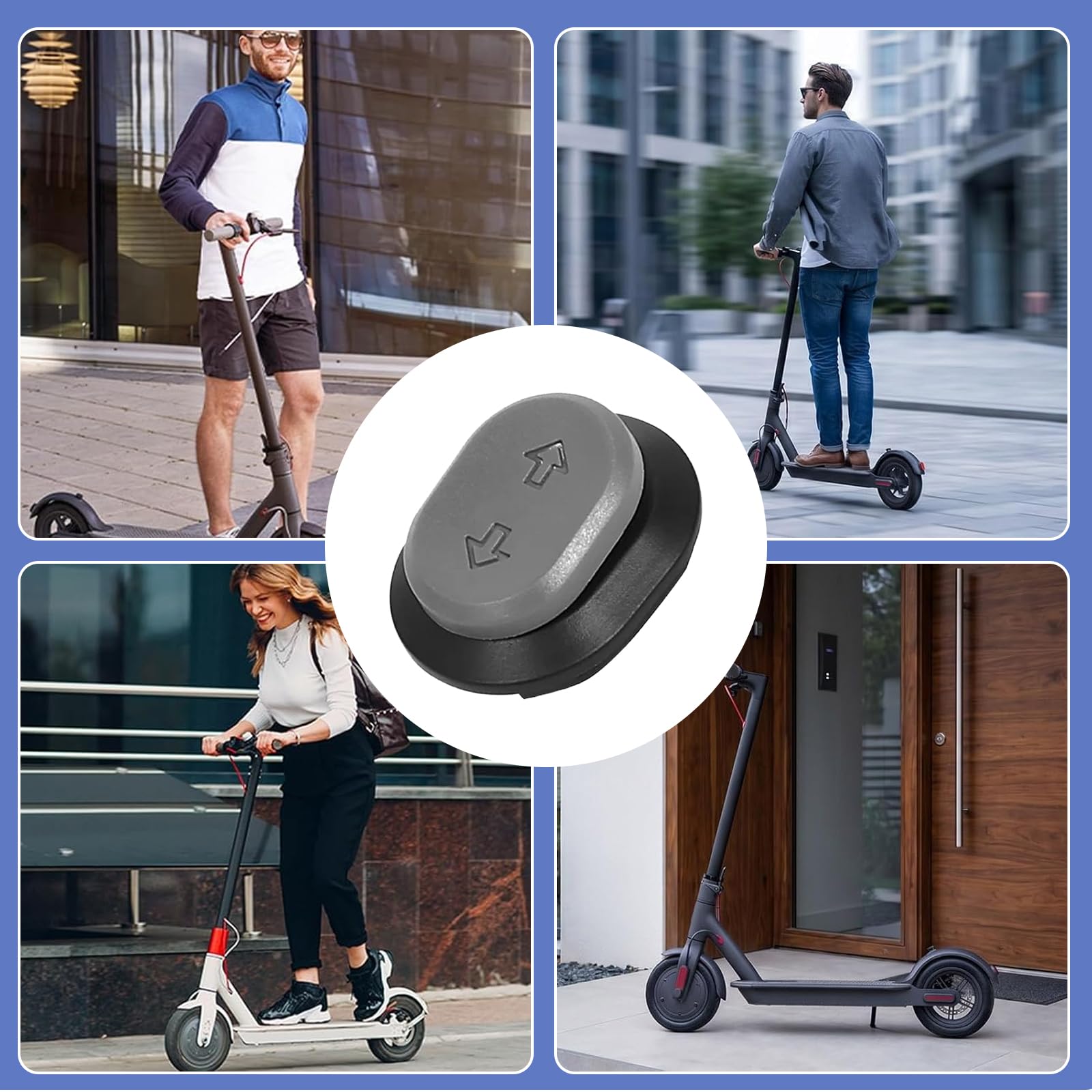 Interruttore Freccia con Coperchio, per Scooter Ninebot F2 Plus Pro E2 Pro Max G2, Pulsante Ricambio Accessorio