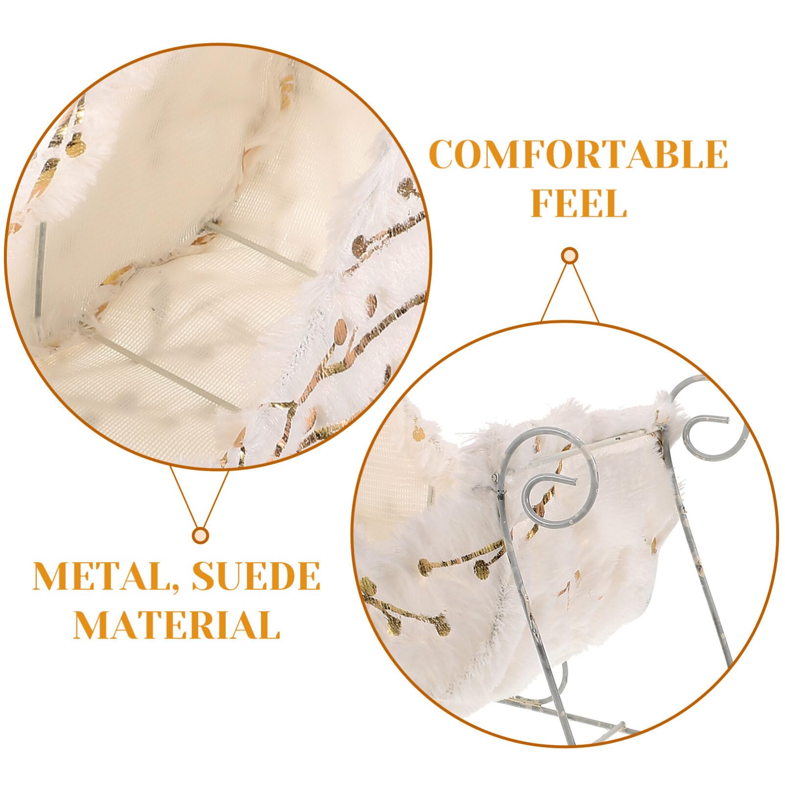 Nolitoy Christmas Santa Sleigh Metal Desk Top Decor Santa Sleigh Basket Decorative Container Candy Dish Bowl Server