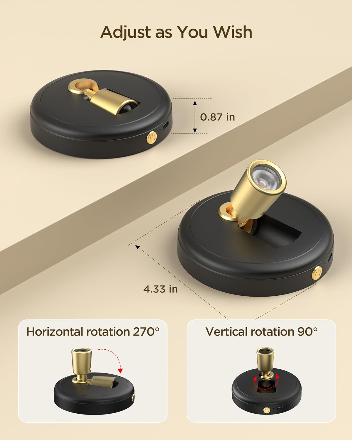 Spot Lights Indoor RGB Spotlight: Rechargeable Color Changing Wireless Uplights Indoor - Plants Tree Artwork Model Picture Display Accent Lighting for Home Decor Homeowners