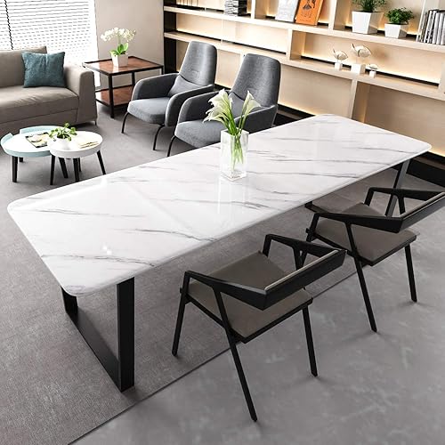 Miniatura 4 de LACHEERY Papel de contacto de mármol blanco brillante de 160 x 24 pulgadas de ancho, papel de contacto para encimera, papel de contacto impermeable