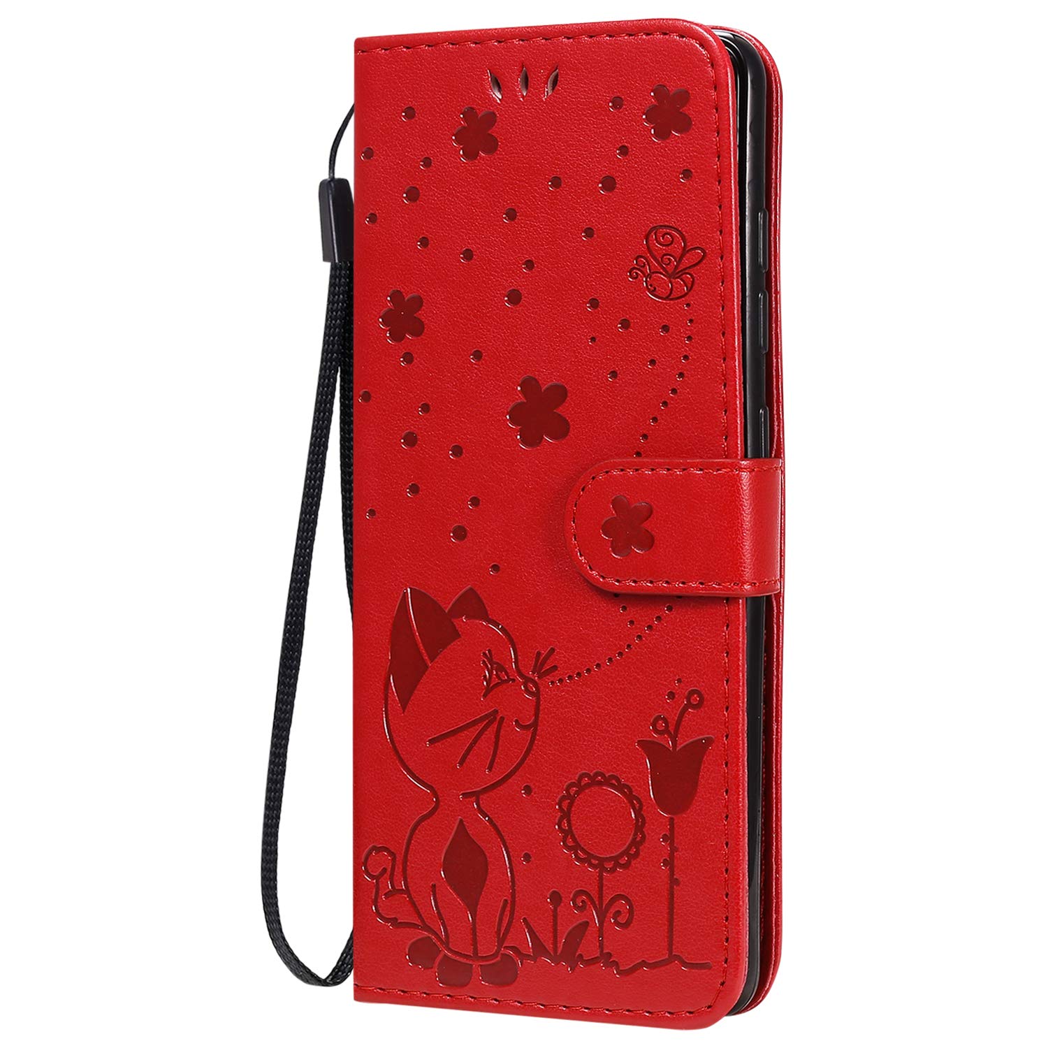 BRAND SET Cover per Sony Xperia L4 Elegante e Resistente Custodia in Pelle PU con Chiusura Magnetica/Slot per Schede e Staffa Pieghevole Case per Sony Xperia L4-No:5