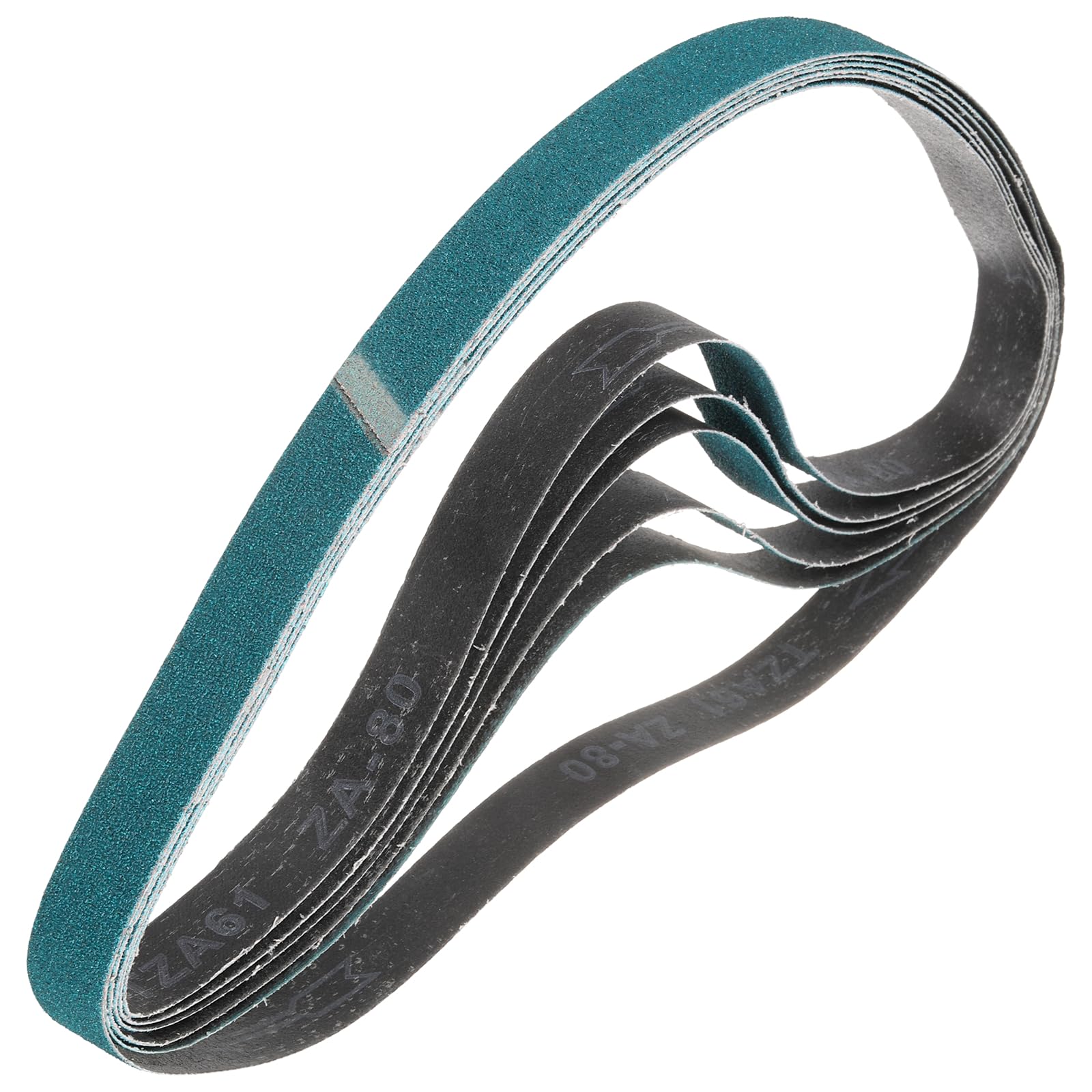 sourcing map 50mm x 1220mm Sanding Belts, 6 Pcs 80 Grit Zirconia Abrasive Belt Sander File Belt for Woodworking, Metal Polishing, Knife Sharpener