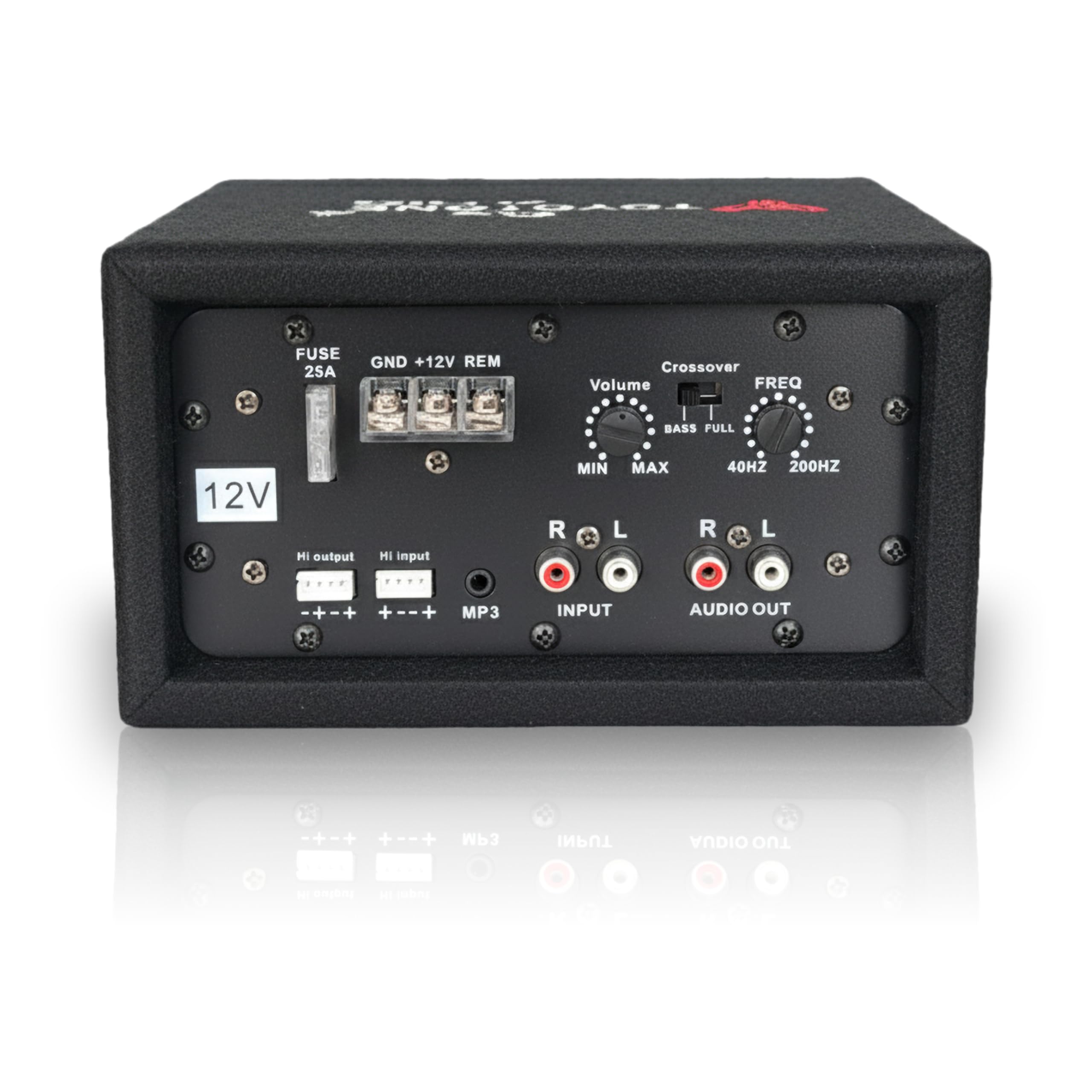 12V, 150W Peak Power Pure Bass Automotive Car Amplifier Stereo Power Mono Amplifier MOSFET Carpet Finish Based for Without amp Subwoofer/Passive Bass Tube