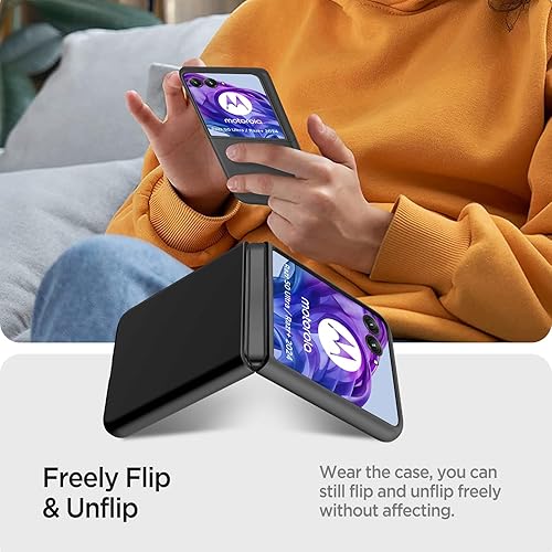 Vista 43 de Miimall Funda delgada para Galaxy Flip 7 con protector de pantalla integrado, grado militar, a prueba de golpes, a prueba de caídas, antiarañazos