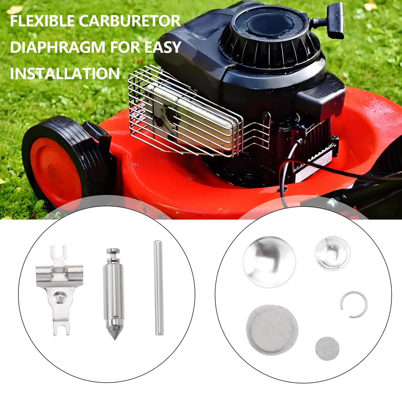 YINETTECH 1 Set Lawn Mower Carb Rebuild Kit Compatible with Walbro WB37 K10-WB WB-2 WB-3 WB-5 WB-26 Compatible with Paramotor Compatible with Husqvarna - Image 3
