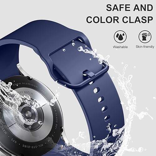 Miniatura 5 de Lerobo Paquete de 5 correas compatibles con Galaxy Watch 7 6 5 4 Band 1.575 in 1.732 inGalaxy Watch 6 4 Classic Band 1.693 in 1.850 in 1.811 in