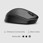 HP 280 Silent Wireless Mouse - Ergonomic, Right-Handed Design - 2.4GHz USB Wireless Connection - Multi-Surface Technology, 1600 DPI Optical Sensor - Win, Chrome, Mac OS - Up to 18-Month Battery Life