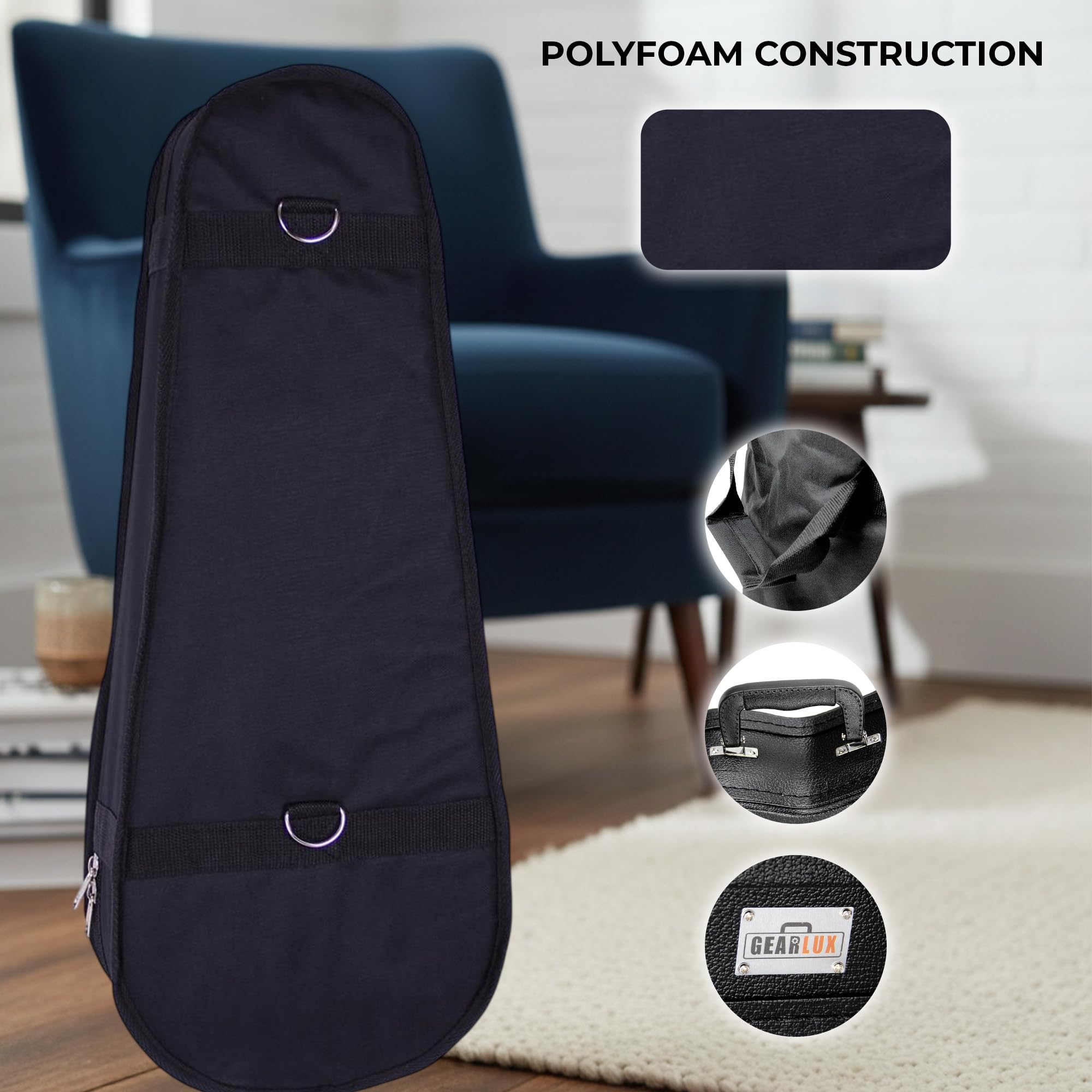 Funda rígida para ukelele de Gearlux