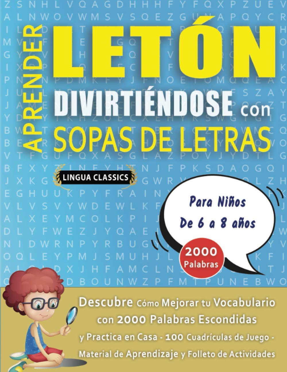 Letón Buy APRENDER LETÓN DIVIRTIÉNDOSE CON SOPAS DE LETRAS - Para Niños de 6 ...