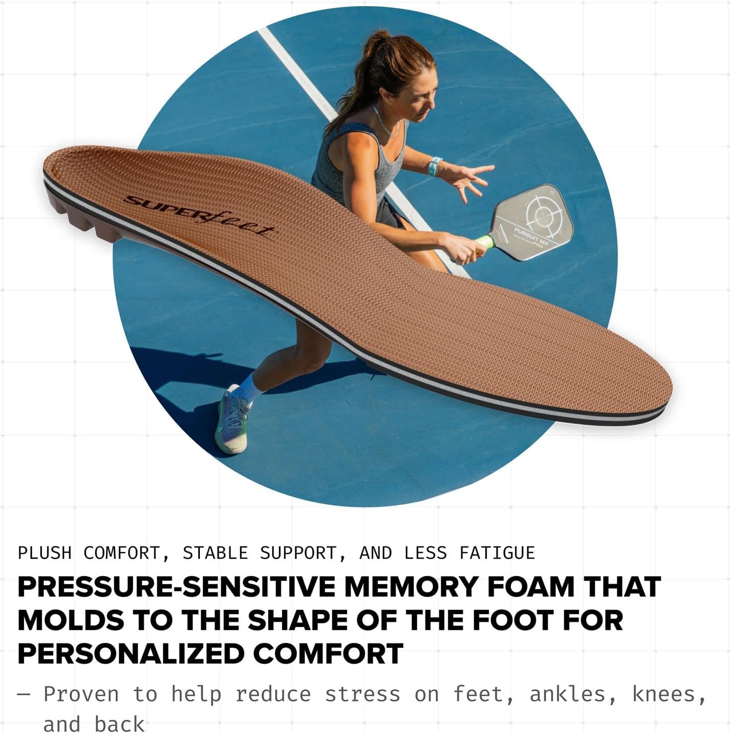 Superfeet All-Purpose Memory Foam Support Insoles (Copper)- Trim-To-Fit Cushioned Arch Support Shoe Insert - Professional Grade - 5.5-7 Men / 6.5-8 Women - Image 5