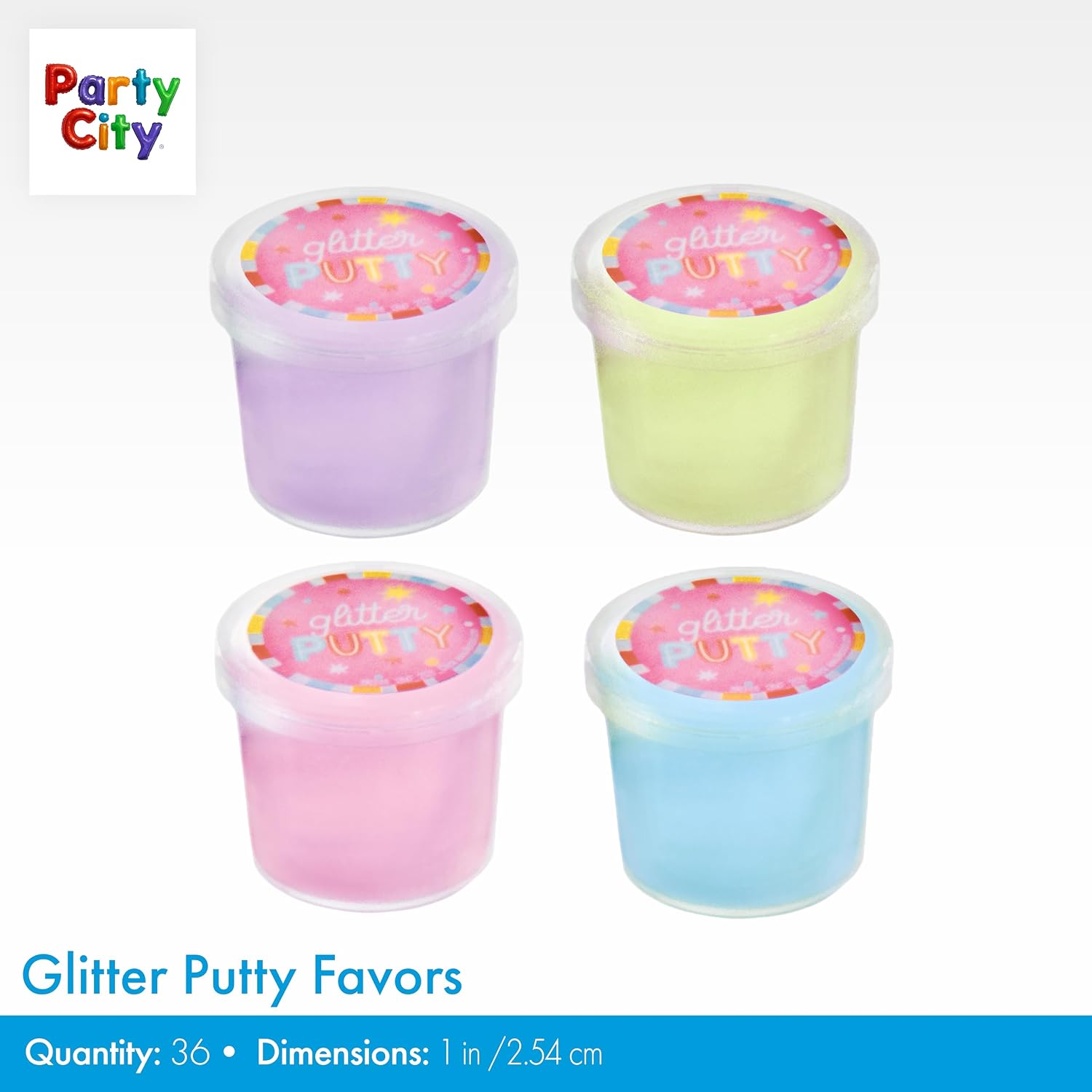 Party City Putty Glitter Kit, 36 count