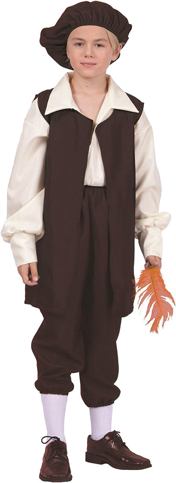 The Renaissance Boy Costume Brown
