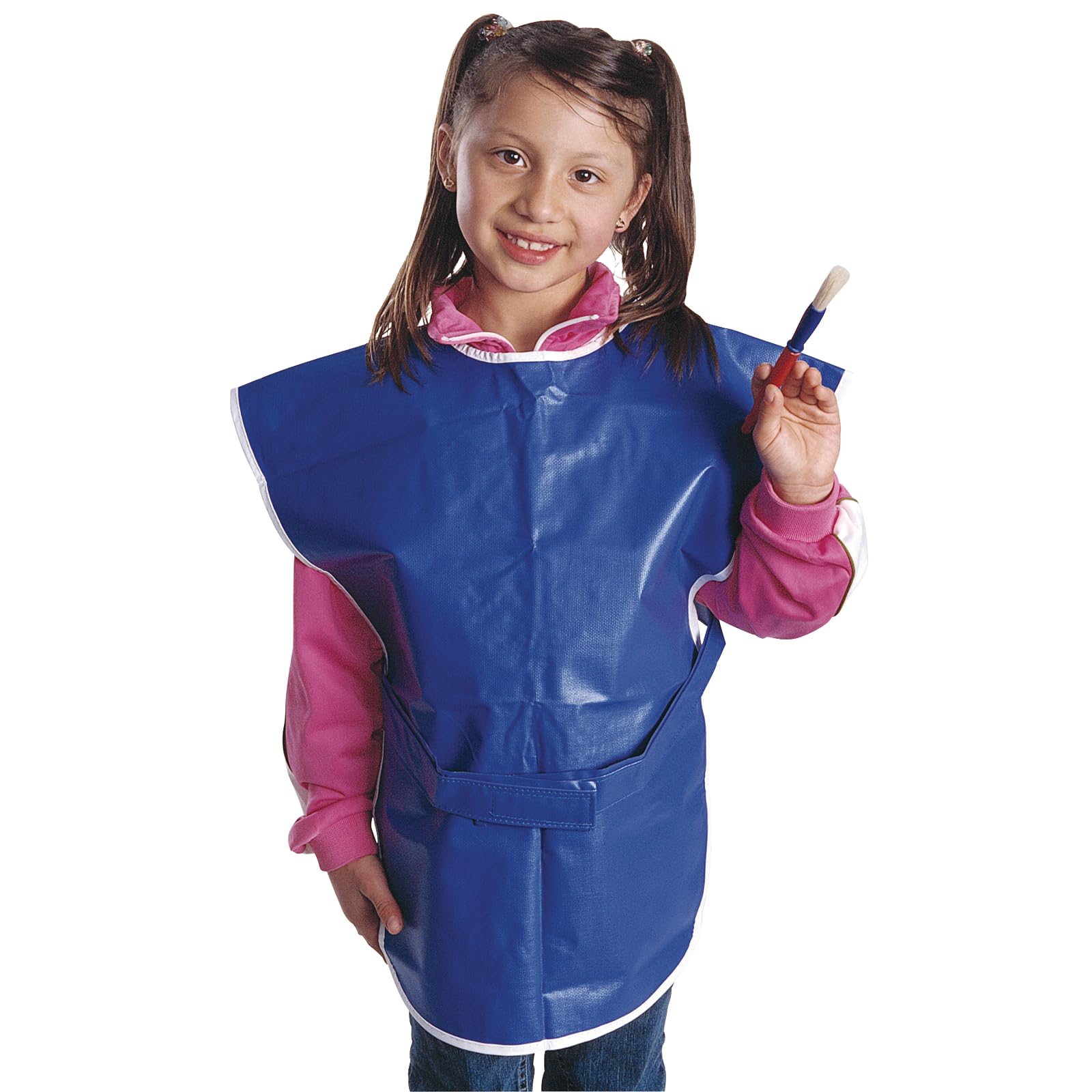 Colorations Machine Washable Child's Paint Smock for Young Artists Painting Supplies, Model:NMPS
