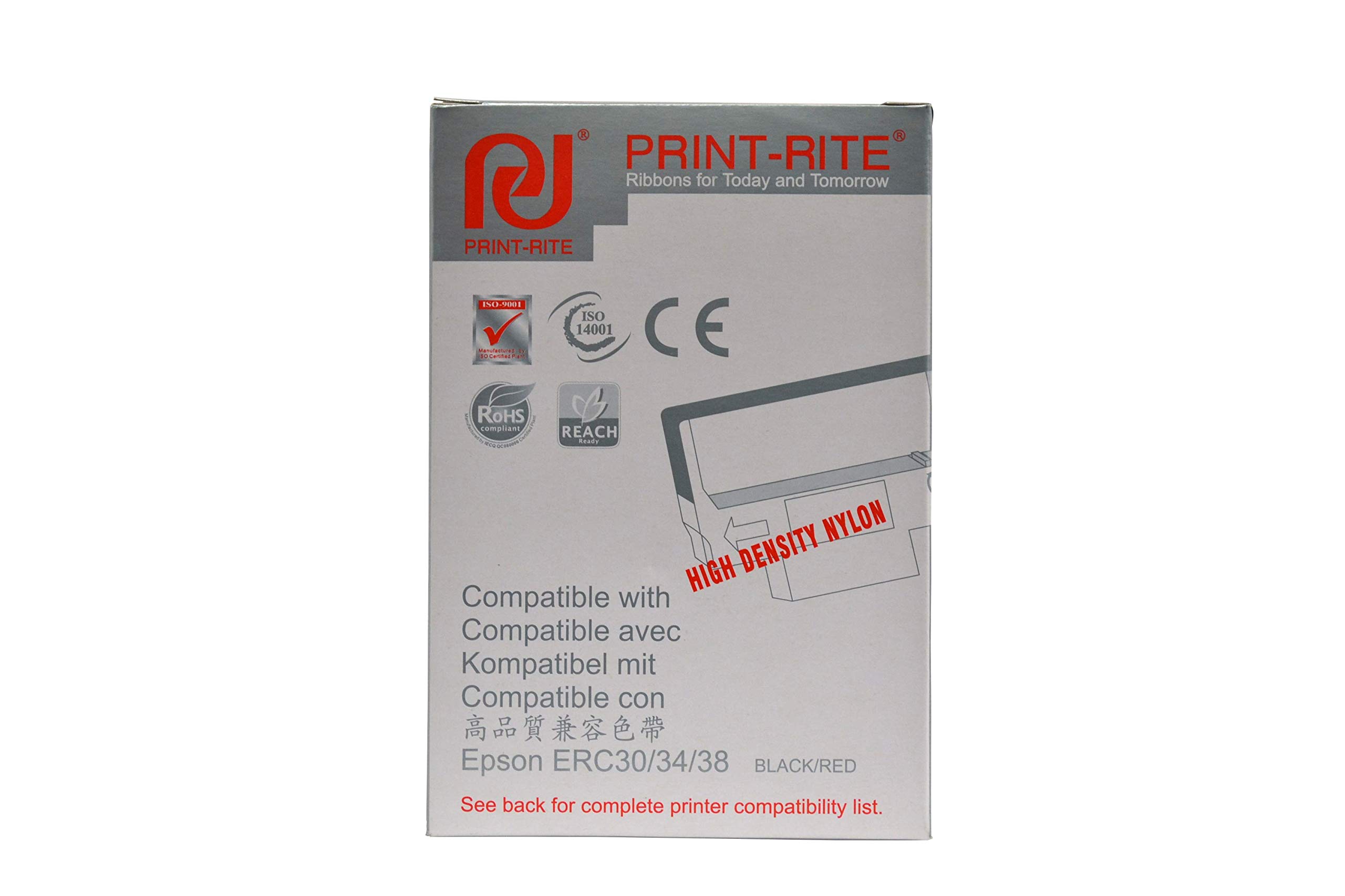 Compatible Ribbon Epson ERC30/ ERC34/ ERC38 (Black/Red)