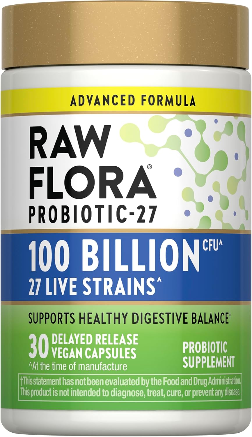 Raw Flora Probiotic for Women and Men | 100 Billion CFU