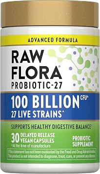 Raw Flora Probiotic for Women and Men | 100 Billion CFU
