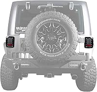 Vista 6 de Hooke Road Wrangler JK Tail Light Assembly w/Brake Light & Turn Signal Compatible with Jeep JK Wrangler 2007-2018