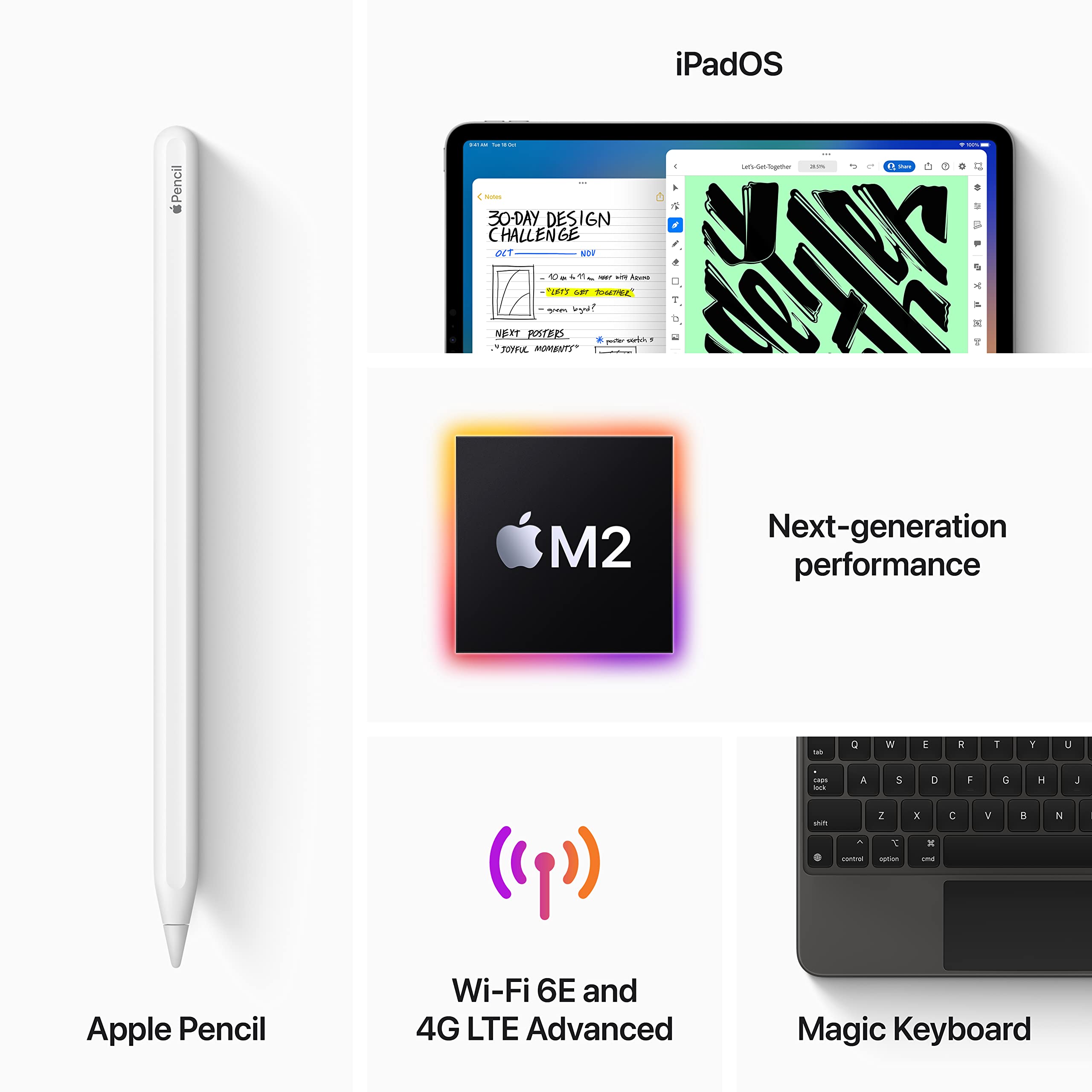 Apple iPad Pro 11″ (4th Generation): with M2 chip, Liquid Retina 